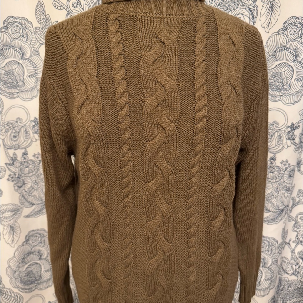 Zenana Women’s Brown Turtleneck Sweater XL